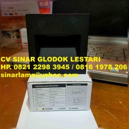 Lampu LED Tangga 2 watt Hitam